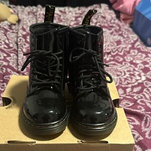 Dr. Martens Shiny Black Lace-Up Boots
